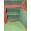 Image 3 : RED PAINTED STEP-BACK CUPBOARD