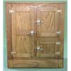Image 1 : OAK 3 DOOR ICE BOX