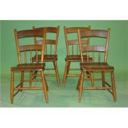 SET OF 4 SOFTWOOD CHAIRS