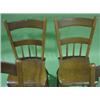 Image 4 : SET OF 4 SOFTWOOD CHAIRS