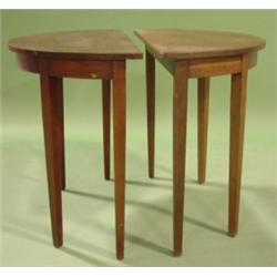 PR. OF NC WALNUT HALF TABLES