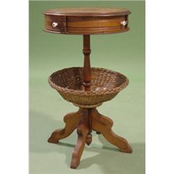 OAK CIRCULAR TOP WORK STAND