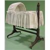 Image 1 : EARLY WALNUT HOODED CRADLE