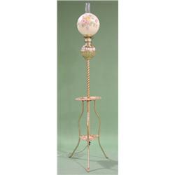 ORNATE VICTORIAN BRASS PIANO LAMP