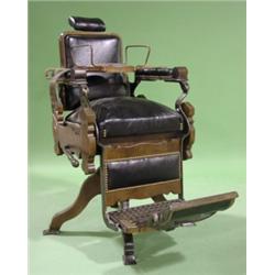 OAK BARBER'S CHAIR
