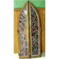 PR. OF HALF-ROUND STAINED GLASS WINDOWS