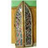 Image 1 : PR. OF HALF-ROUND STAINED GLASS WINDOWS
