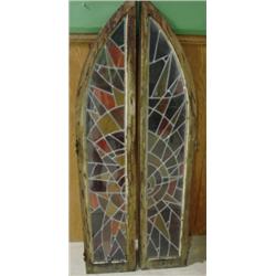 PR. OF HALF-ROUND STAINED GLASS WINDOWS