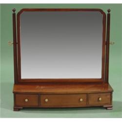 MAHOGANY 3 DRAWER SHAVING MIRROR