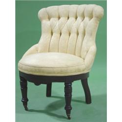 VICTORIAN WALNUT BEDROOM CHAIR