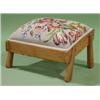 Image 1 : CONTEMP. NEEDLEPOINT FOOTSTOOL