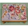 Image 2 : CONTEMP. NEEDLEPOINT FOOTSTOOL