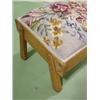 Image 3 : CONTEMP. NEEDLEPOINT FOOTSTOOL