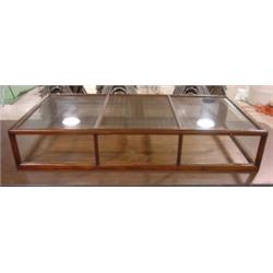 WALNUT TABLE TOP DISPLAY CASE