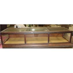WALNUT TABLE TOP DISPLAY CASE