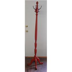 PRIMITIVE OVERPAINTED CLOTHES TREE