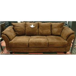 NEW CHOCOLATE BROWN SOFA 90" X 40"