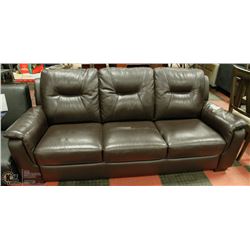 NEW ESPRESSO BROWN LEATHERETTE SOFA
