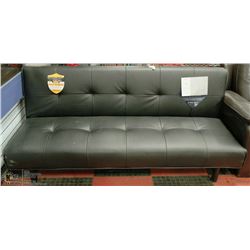 BLACK LEATHERETTE SERTA CONVERTIBLE KLIK KLAK