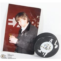 SERGEI KOSTITSYN AUTOGRAPHED PREDATORS PUCK