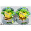 Image 1 : LOT OF TWO TEENAGE MUTANT NINJA TURTLES PIGGY