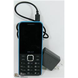 UNLOCKED BLU CELLPHONE WITH CHARGER