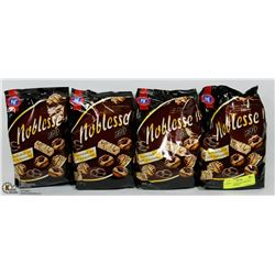 4 BAGS OF NOBLESSE NOIR 300G GERMAN COOKIES