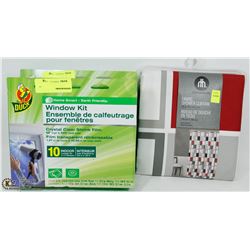 HOMETRENDS FABRIC SHOWER CURTAIN