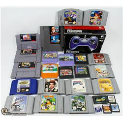 FLAT OF NINTENDO 64 WITH 11 GAMES INCL.