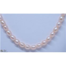 1) NATURAL FRESHWATER PEARL W/ CZ NECKLACE CLASP