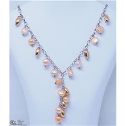6) STERLING SILVER FRESHWATER PEARL NECKLACE