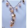 Image 2 : 6) STERLING SILVER FRESHWATER PEARL NECKLACE