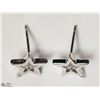 Image 2 : 18) STERLING SILVER DIAMOND STAR EARRINGS