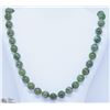 Image 1 : 23) STERLING SILVER JADEITE NECKLACE