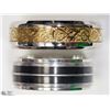 Image 1 : 30) 2 SETS OF STAINLESS STEEL MEN'S RINGS
