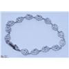 Image 1 : 38) STERLING SILVER CUBIC ZIRCONIA BRACELET