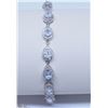 Image 2 : 38) STERLING SILVER CUBIC ZIRCONIA BRACELET