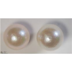 39) 14KT YELLOW GOLD FRESHWATER PEARL EARRINGS