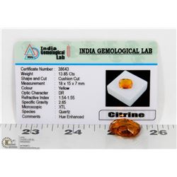 #39-CITRINE GEMSTONE 13.85CT