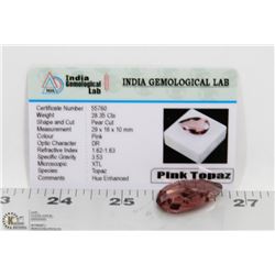 #28-PINK TOPAZ  BRAZILIAN LOOSE GEMSTONE 28.35CT