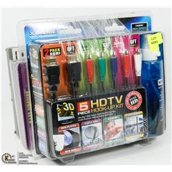 HOME ELECTRONICS BUNDLE INCL 5PC HDTV HOOK UP KIT,