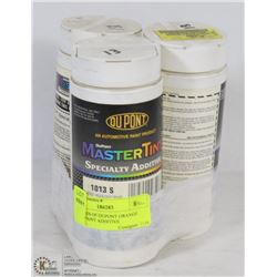 3 BOTTLES OF DUPONT ORANGE PEARL PAINT ADDITIVE