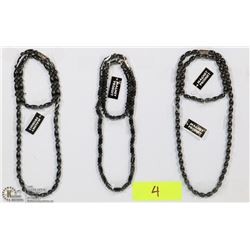 SET OF 3 MAGNETIC BEAD NECKLACE/BRACELET COMBOS