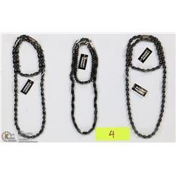 SET OF 3 MAGNETIC BEAD NECKLACE/BRACELET COMBOS