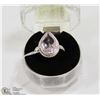 Image 1 : #59-PINK KUNZITE GEMSTONE RING