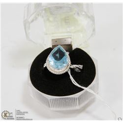 #24-AQUA APATITE GEMSTONE RINGS