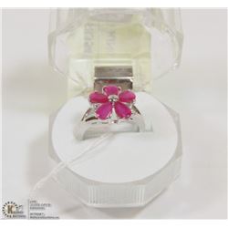 #114-RED RUBY RING