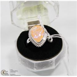 #24-AUSTRALIAN FIRE OPAL GEMSTONE RING