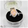 Image 1 : #24-AUSTRALIAN FIRE OPAL GEMSTONE RING