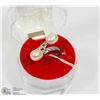 Image 1 : #75-NATURAL CULTURED  FRESHWATER PEARL RING